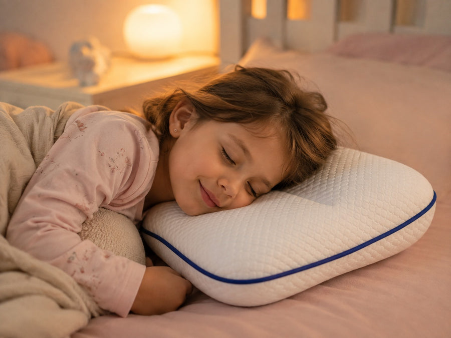Niña durmiendo plácidamente sobre su almohada Pioupiou