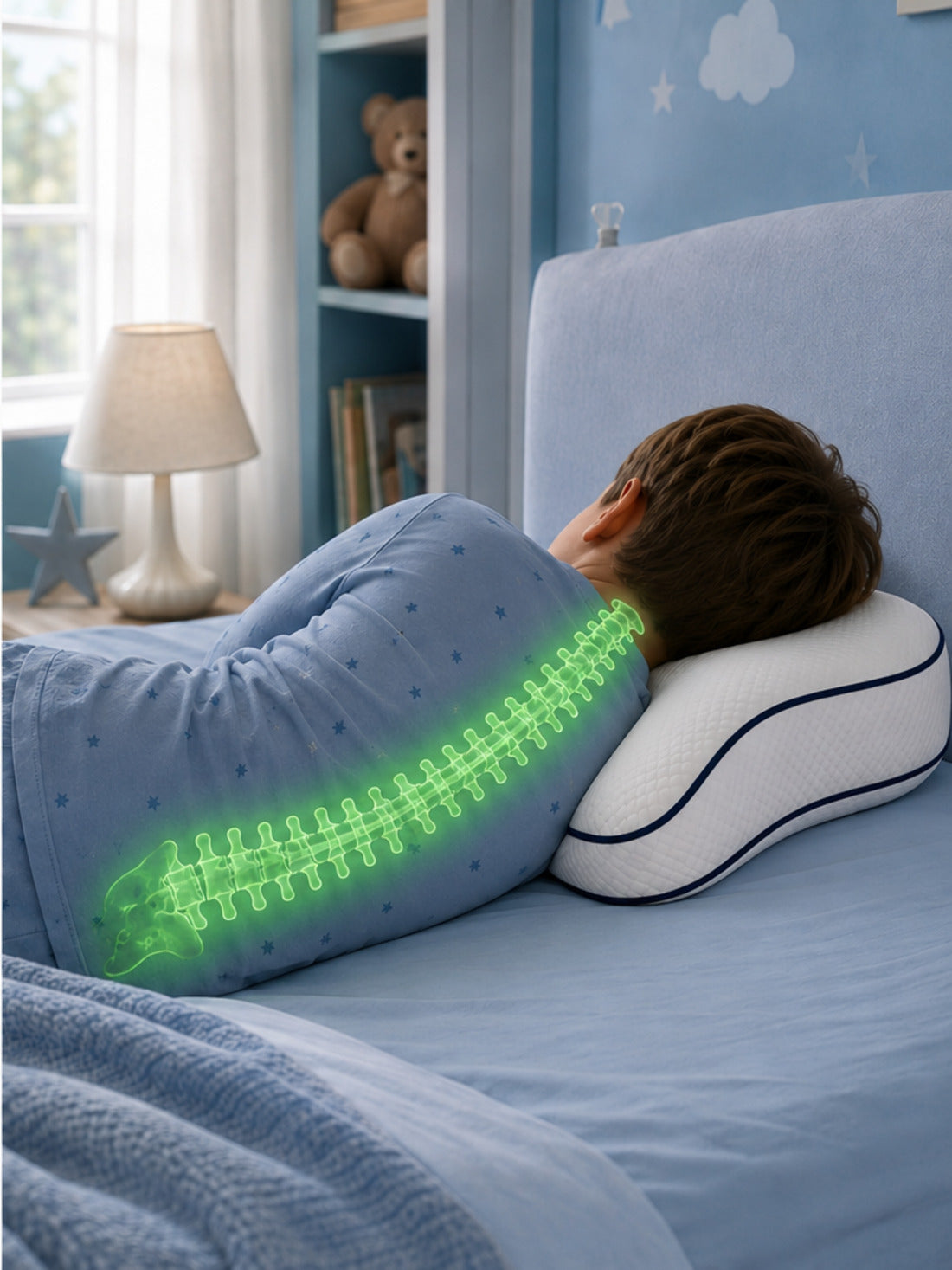 Almohada infantil Pioupiou: apoyo más bajo y proporcionado